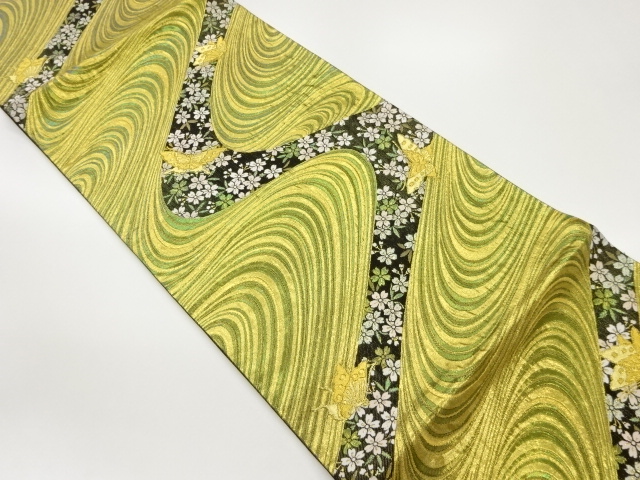 JAPANESE FUKURO OBI / WOVEN SAKURA